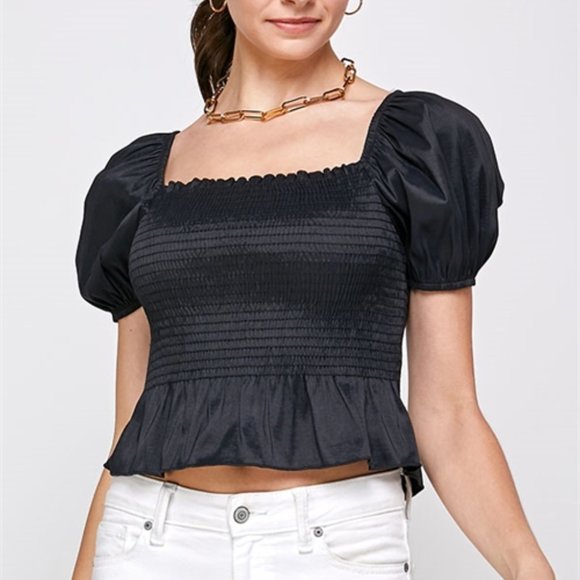 CHIC DOLLZ Puffed Sleeved Blouse - Picture 10 of 10